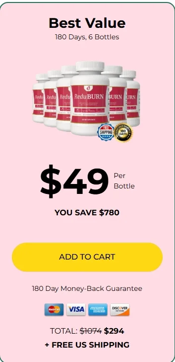 Buy ReduBurn 6 Bottle